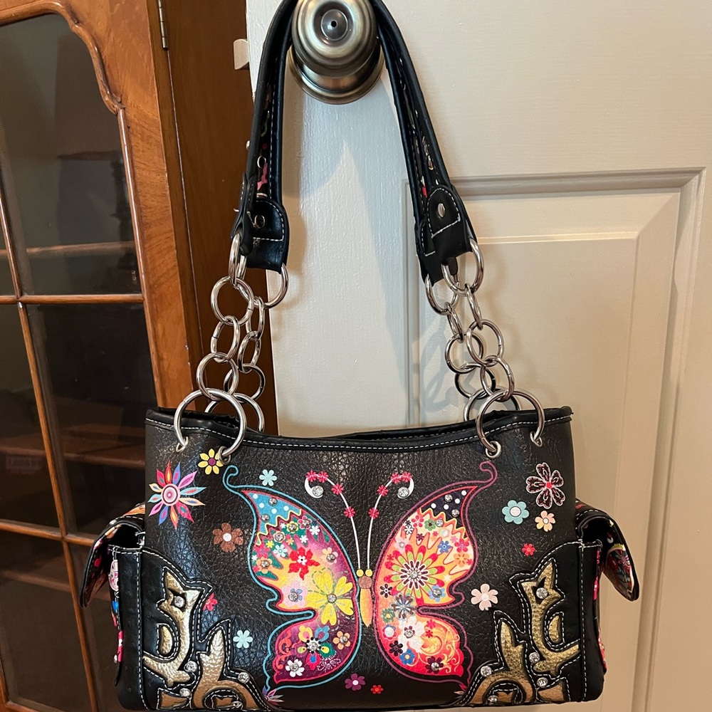Cowgirl Trendy butterfly  bag